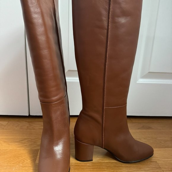 French Connection Renzo Leather Knee High Boot - Picture 4 of 8
